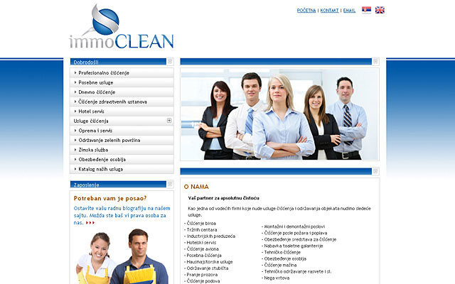 Immo Clean / web dizajn