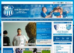 Zvanična prezentacija fudbalskog kluba OFK Beograd | web design